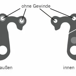 Ghost Schaltauge Derailleur Hanger Ausfallende GRH-13SI EZ1456