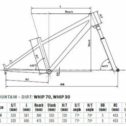 Kellys Whip 30 26R -Mountainbikes Hardtail Verkäufe kellys whip 30 mountain bike 2022 02